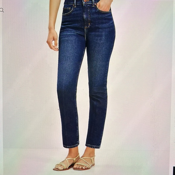 Loft High Rise Slim Jeans in Rinse Wash - Picture 1 of 13
